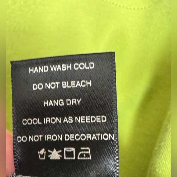 Vincente’ Retro Unique 90s Y2K Vibrant Green Embellished Blouse - Size Small - Picture 9 of 10